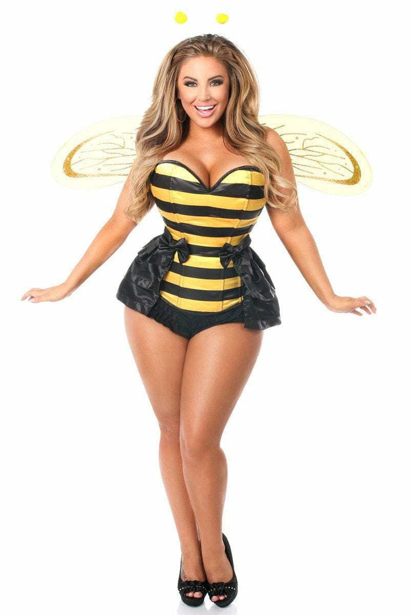 Sexy Deluxe 5 Piece Queen Bee Corset Halloween Costume