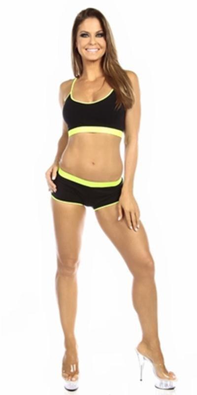 Sports Bras Top For Top Neon Yellow