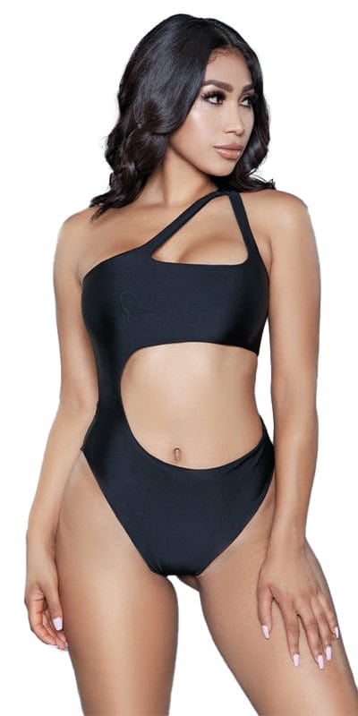 Sexy Bikini Set for Women Split Cutout One Asymmetric Shoulder