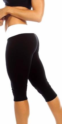 Crotchless yoga pants, leggings, black, extra large